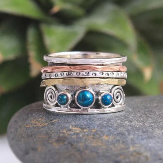 Zafiro Bohemio – Anillo de relajación para su meditación