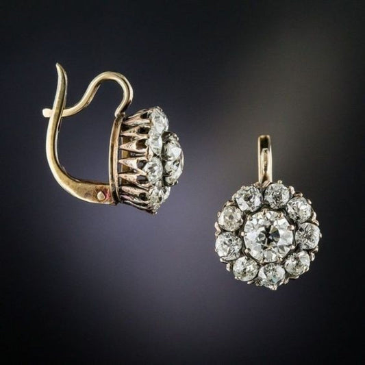 Pendientes de perla de oro vintage elegantes