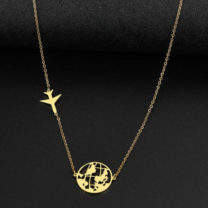 Collar de viaje dorado elegante para momentos inolvidables