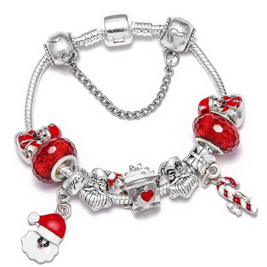 Pulsera navideña festiva - ¡Accesorio perfecto para las fiestas!