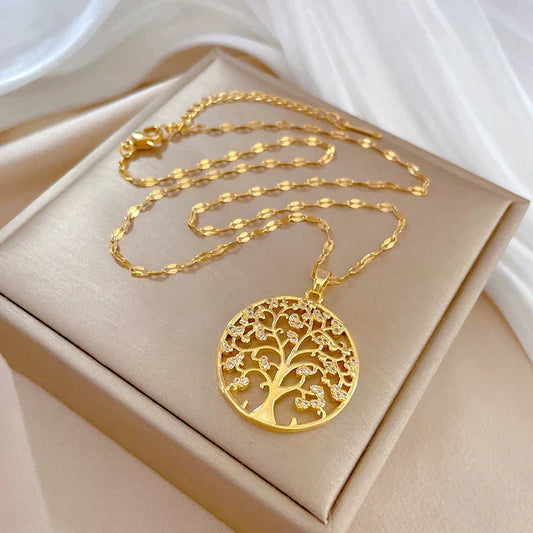 Collar de oro "Raíces de la vida