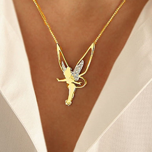 Cadena de cuello Feen elegante en radiante oro y plata