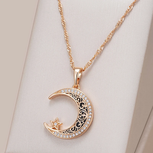 Collar de Luna Elegante y Radiante