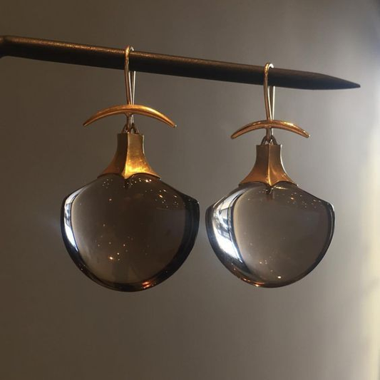 Pendientes de cristal cósmico retro para un estilo único
