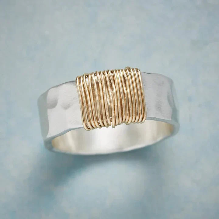 Impresionante Anillo de Plata Goldfaden Vintage
