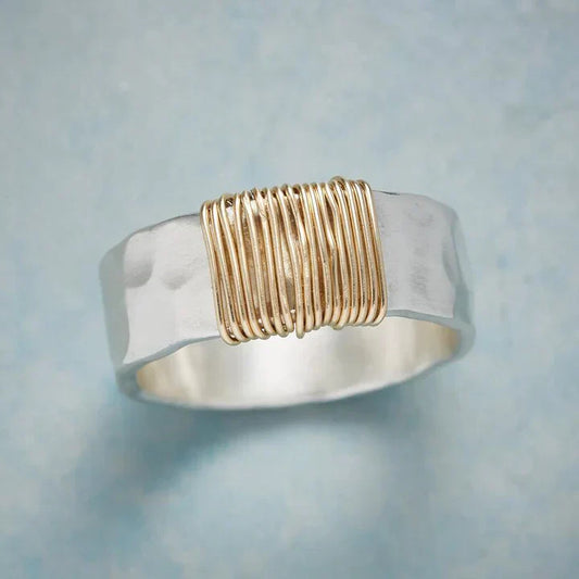 Impresionante Anillo de Plata Goldfaden Vintage