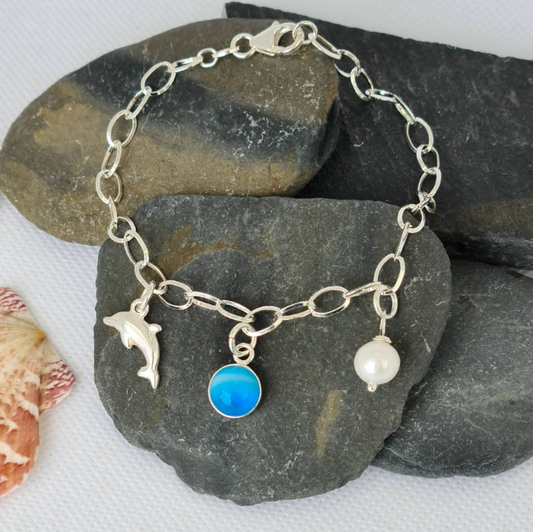 Pulsera retro inspirada en el océano
